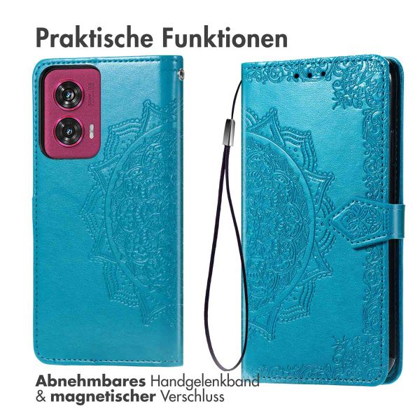 imoshion Mandala Klapphülle Motorola Edge 50 Fusion - Türkis