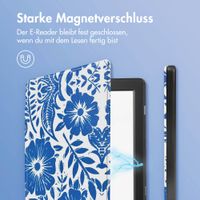 imoshion Design Slim Hard Case Klapphülle Tolino Page 2 - Flower Tile