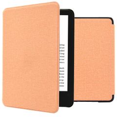 imoshion Canvas Sleepcover Klapphülle für das Amazon Kindle (2024) / Amazon Kindle (2022) 11th gen - Peach