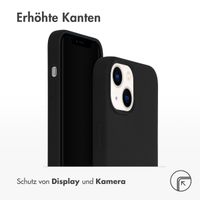 Accezz Liquid Silikoncase für das Apple iPhone 14 - Schwarz