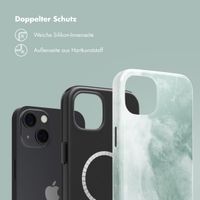 Selencia Vivid Rückabdeckung mit MagSafe Apple iPhone 13 - Marble Grayed Jade