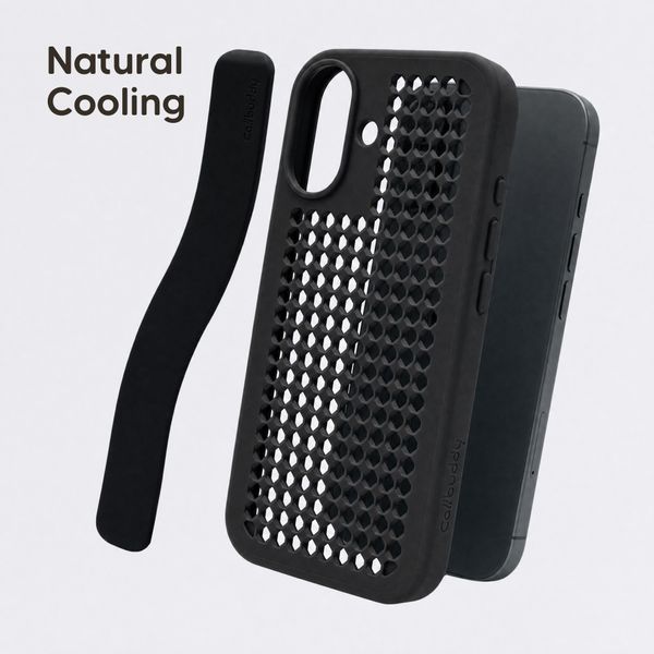 Callbuddy Hülle mit Strap Apple iPhone 17 - Epic Black