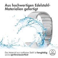 Selencia Edelstahl Magnetarmband - 20-mm-Universalanschluss - Silber