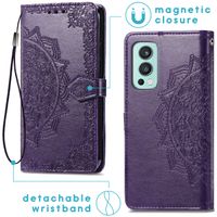 imoshion Mandala Klapphülle für das OnePlus Nord 2 - Violett