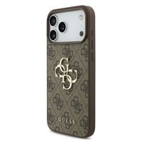 Guess 4G Metal Logo Back Cover Apple iPhone 17 Pro - Braun