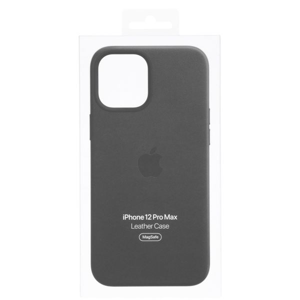 Apple Leder-Case MagSafe für das iPhone 12 Pro Max - Black
