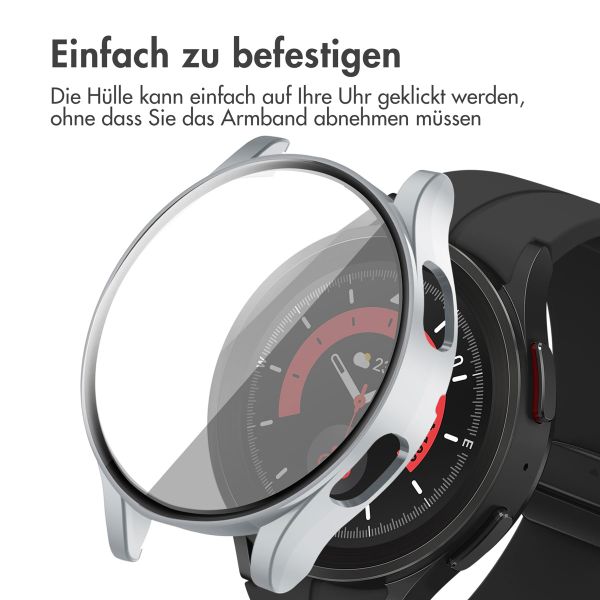 imoshion Full Cover Hard Case für das Samsung Galaxy Watch 4 44 mm - Silber