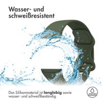 imoshion Silikon-Armband⁺ für Fitbit Versa 4 / 3 / Sense (2) - Dunkelgrün