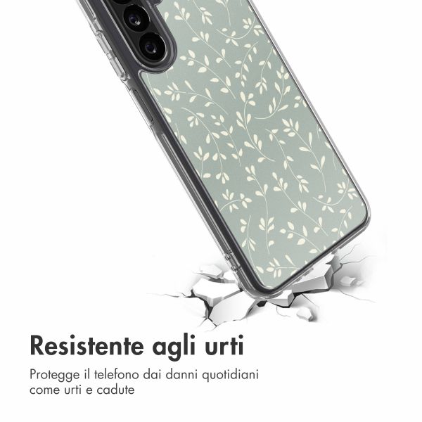 imoshion Design Hülle Samsung Galaxy A26 - Smoke Green Flowers