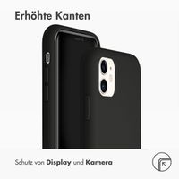 Accezz Liquid Silikoncase Schwarz für das iPhone 11