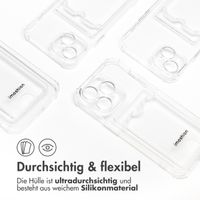 imoshion Soft Case Back Cover mit Kartenfach für das iPhone 15 Pro - Transparent