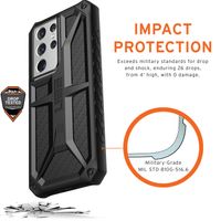 UAG Monarch Case für das Samsung Galaxy S21 Ultra - Carbon Fiber