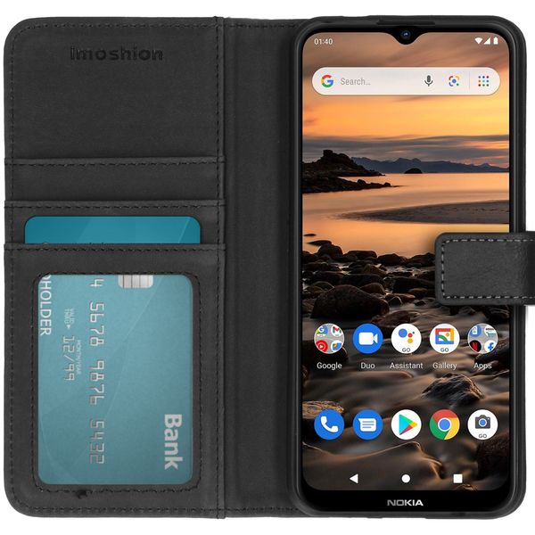 imoshion Luxuriöse Klapphülle Nokia 1.4 - Schwarz