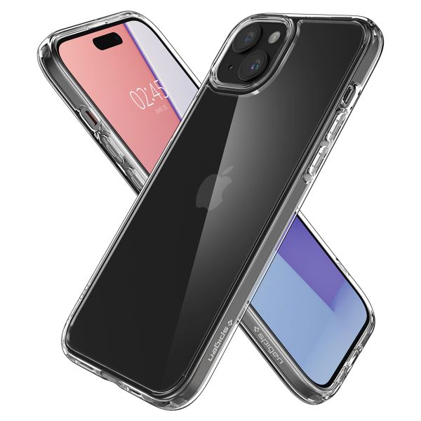 Spigen Ultra Hybrid™ Case für das iPhone 15 Plus - Crystal Clear