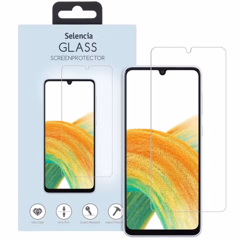 Selencia Displayschutz aus gehärtetem Glas für das Samsung Galaxy A34 (5G)