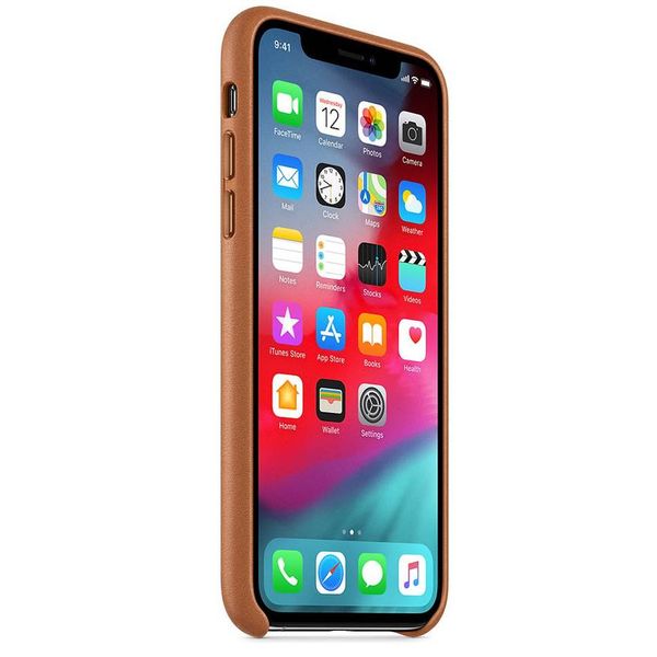 Apple Leder-Case Braun für das iPhone Xs