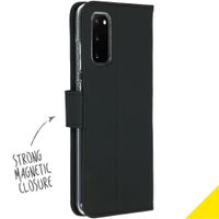 Accezz Wallet TPU Klapphülle Samsung Galaxy S20 - Schwarz