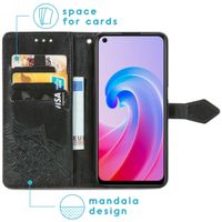 imoshion Mandala Klapphülle für das Oppo A96 - Schwarz