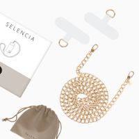 Selencia Bold Chain-Handykette (lang 130 cm) - Gold