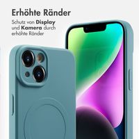 imoshion Color Back Cover mit MagSafe Apple iPhone 14 - Smoke Green