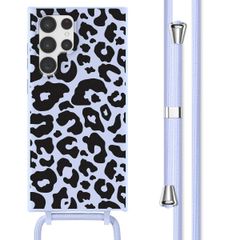 imoshion SilikonHülle design mit Band Samsung Galaxy S22 Ultra - Animal Lila