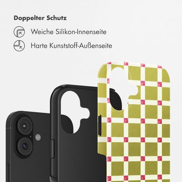 Selencia Vivid Back Cover Apple iPhone 17 - Check This Olive