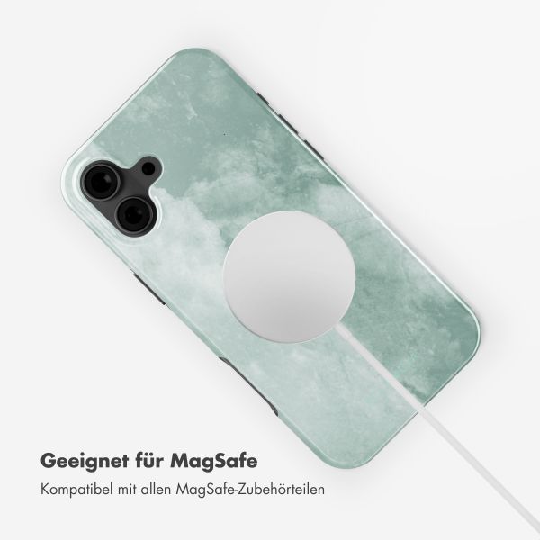 Selencia Vivid Rückabdeckung mit MagSafe iPhone 16 - Marble Grayed Jade