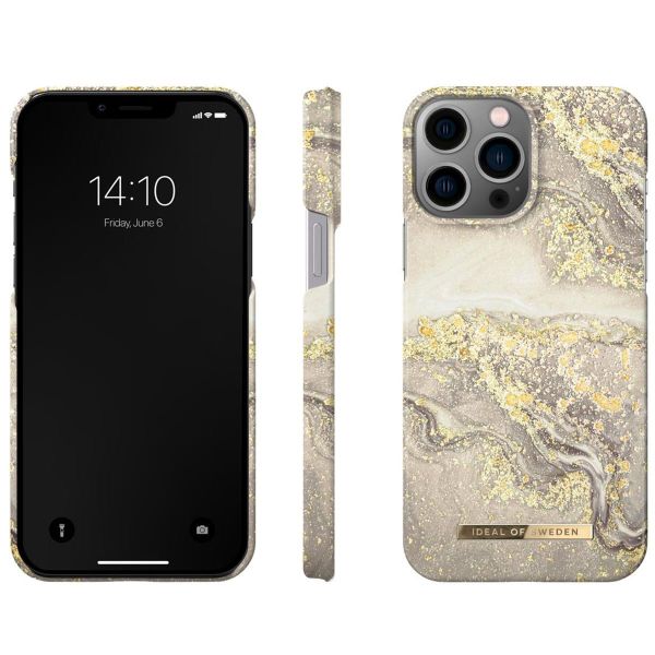 iDeal of Sweden Fashion Back Case für das Apple iPhone 13 Pro Max - Sparkle Greige Marble