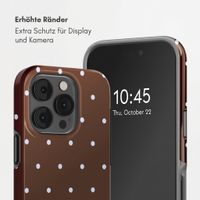 Selencia Vivid Back Cover Apple iPhone 14 Pro - Happy Dots Chocolate