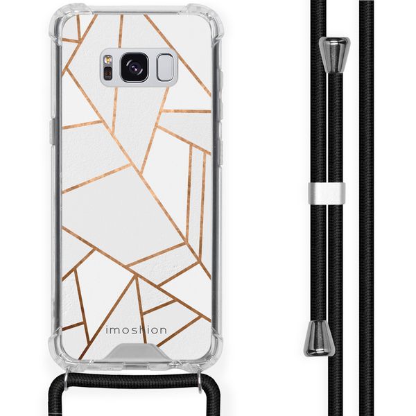 imoshion Design Hülle mit Band für das Samsung Galaxy S8 - White Graphic