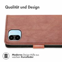 imoshion Luxuriöse Klapphülle für das Xiaomi Redmi A1 / A2 - Braun