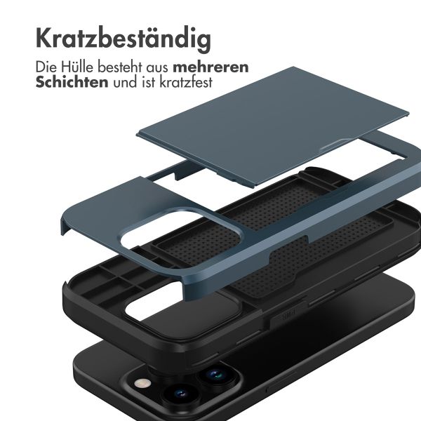 imoshion Backcover mit Kartenfach für das iPhone 15 Pro - Dunkelblau