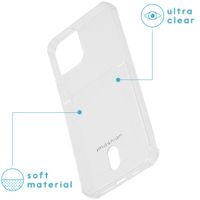 imoshion Soft Case Back Cover mit Kartenfach Apple iPhone 12 Pro Max - Transparent