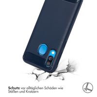 imoshion Brushed Back Cover für das Samsung Galaxy A40 - Dunkelblau