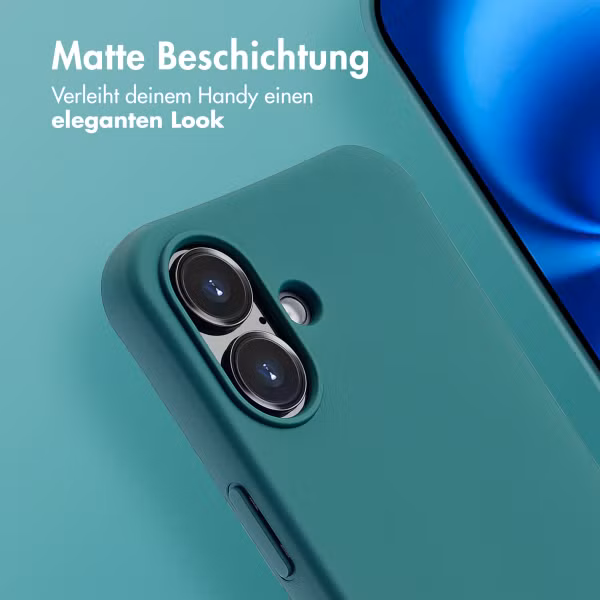 imoshion Color Backcover mit abtrennbarem Band MagSafe für das Apple iPhone 16 - Dark Green
