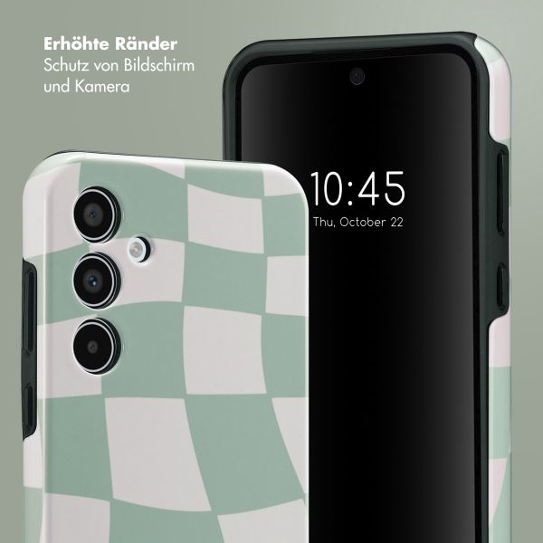 Selencia Vivid Tough Back Cover für das Samsung Galaxy A35 - Groovy Sage Green