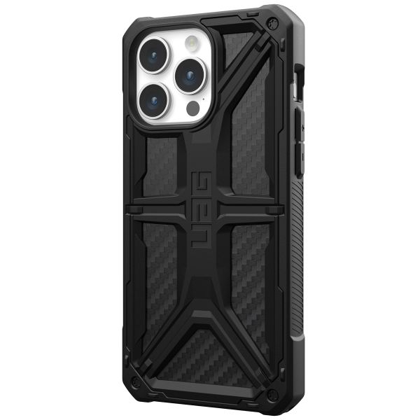 UAG Monarch Backcover für das iPhone 15 Pro Max - Carbon Fiber