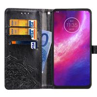Mandala Klapphülle Schwarz Motorola One Hyper