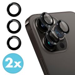 imoshion 2er-Pack Objektivschutz für Kamera für das iPhone 15 Pro / 15 Pro Max - Schwarz