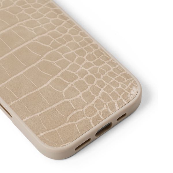 iDeal of Sweden MagSafe-Hülle aus veganem Leder Apple iPhone 17 - Warm Beige Croco
