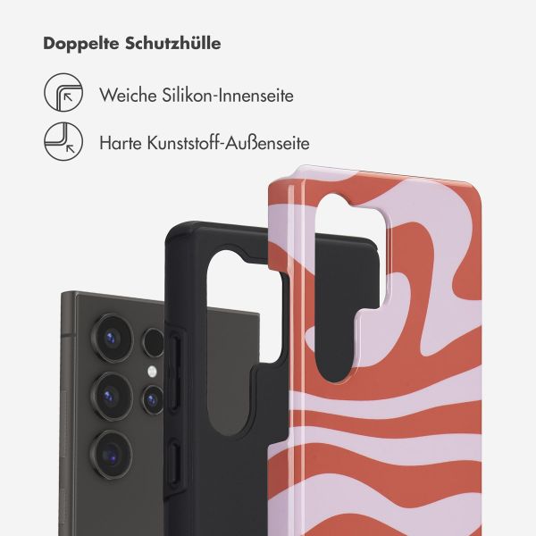 Selencia Vivid Back Cover Samsung Galaxy S25 Ultra - Dream Swirl Pink