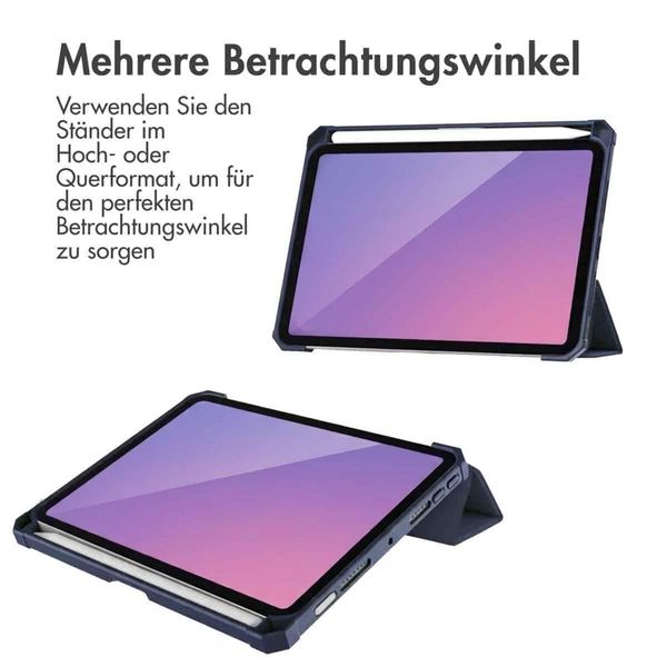 imoshion Trifold Hardcase Klapphülle Apple iPad Mini 7 (2024) / iPad Mini 6 (2021) - Dunkelblau