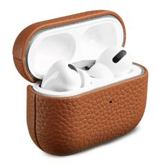Accezz Echtes Leder Case Apple AirPods Pro - Cognac