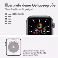Apple Nike Sport Band für das Apple Watch Series 1 bis 10 / SE / Ultra (2) (44/45/46/49 mm) - Bright Crimson / Gym Red