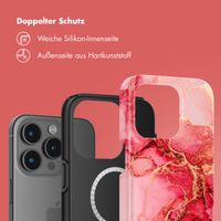 Selencia Vivid Tough Back Cover mit MagSafe für das iPhone 15 Pro Max - Rosy Marble