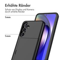 imoshion Backcover mit Kartenfach für das Samsung Galaxy A55 - Schwarz