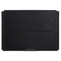 Uniq Oslo Laptop Hülle 14 Zoll - Laptop Sleeve mit faltbarem Laptopständer - Jet Black