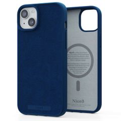 Njorð Collections Wildleder Comfort+ Case MagSafe für das iPhone 15 Plus - Blue