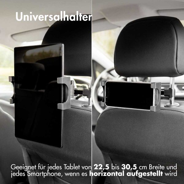 imoshion Tablethalter für das Auto - Verstellbar - Kopfstütze - Schwarz