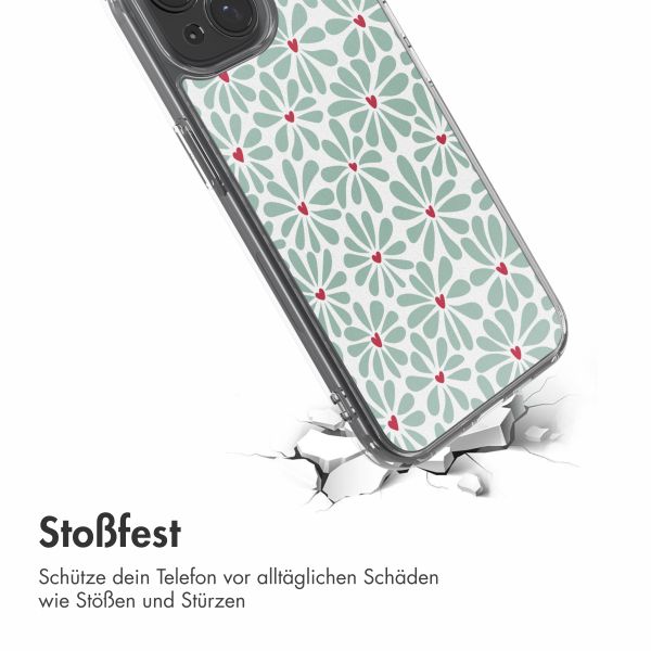 imoshion Design Hülle Apple iPhone 15 - Bloom Love Sage Green